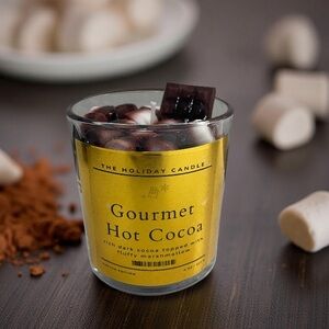 ☕ Gourmet Hot Cocoa Candle 8oz – Handmade Dessert Candle